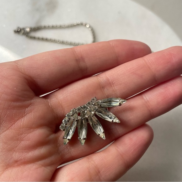 1920s style vintage necklace and earring jewelry  set - Picture 7 of 8